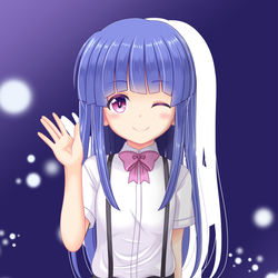 This is a pixiv picture whose title is 初描き 古手梨花.