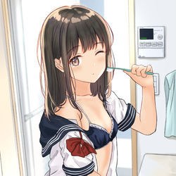 This is a pixiv picture whose title is 「あー、おはよーzzz」.