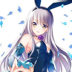 This is a pixiv picture whose title is 友希那バニー🐰.