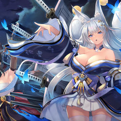 This is a pixiv picture whose title is 信濃と紀伊.