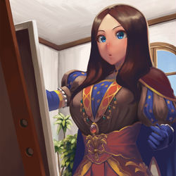 This is a pixiv picture whose title is お絵かき中.