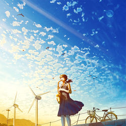 This is a pixiv picture whose title is 届け.