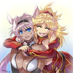 This is a pixiv picture whose title is 仲が良さそうな2人.