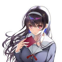 This is a pixiv picture whose title is らくがき詩羽先輩.