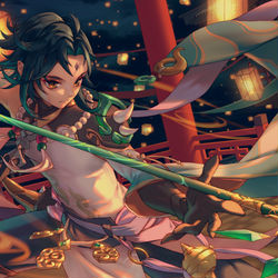 This is a pixiv picture whose title is 魈.