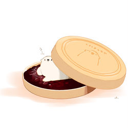 This is a pixiv picture whose title is 餅もなか.