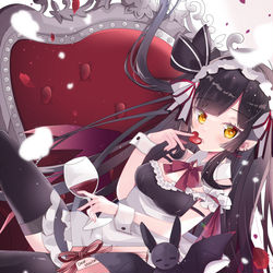 This is a pixiv picture whose title is 吸血鬼ちゃん〜😈.