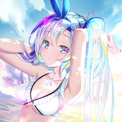 This is a pixiv picture whose title is 夏の雪.