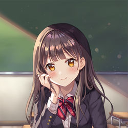 This is a pixiv picture whose title is 放課後の教室.