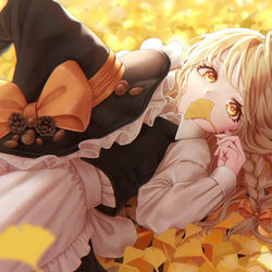 This is a pixiv picture whose title is 秋魔理沙.