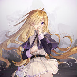 This is a pixiv picture whose title is 全能少女は成績ピンチ.