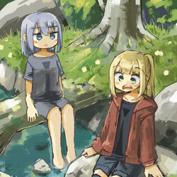This is a pixiv picture whose title is 川.