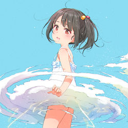 This is a pixiv picture whose title is 爆誕・台風14号チャンホンちゃん.