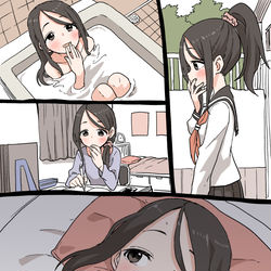 This is a pixiv picture whose title is キスの余韻.