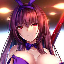 This is a pixiv picture whose title is バニースカサハ.