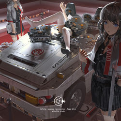 This is a pixiv picture whose title is 运输事故.