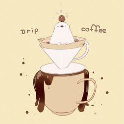 This is a pixiv picture whose title is ドリップコーヒー.