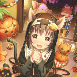 This is a pixiv picture whose title is かごいっぱいのお菓子をください。.