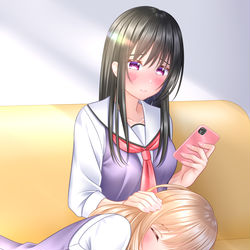 This is a pixiv picture whose title is 「撮ってもいいよね？」.