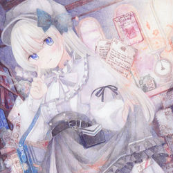 This is a pixiv picture whose title is 手紙ちゃん.