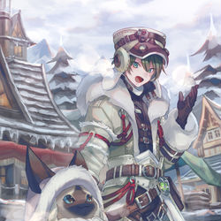 This is a pixiv picture whose title is アイスボーン.