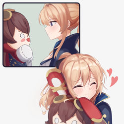 This is a pixiv picture whose title is ジンとウサギ伯爵.