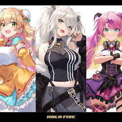 This is a pixiv picture whose title is HOLO FIVE.