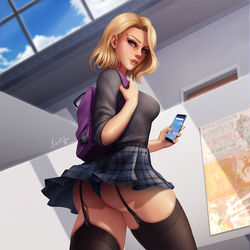 This is a pixiv picture whose title is Gwen Stacy.