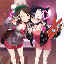 This is a pixiv picture whose title is ユウリとマリィ.