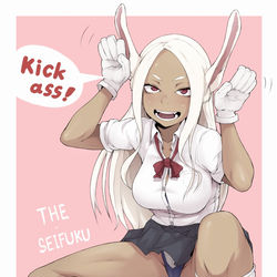 This is a pixiv picture whose title is 制服ミルコ.