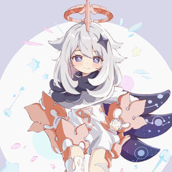 This is a pixiv picture whose title is パイモン！！.