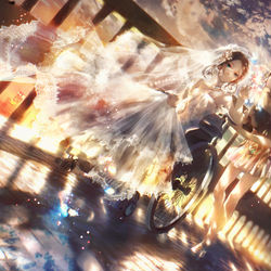 This is a pixiv picture whose title is ふたりぼっち.