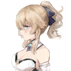 This is a pixiv picture whose title is Definitely not Saber.