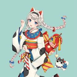 This is a pixiv picture whose title is 張り子犬。.