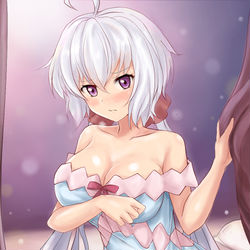 This is a pixiv picture whose title is 夜の雪音クリスちゃん （おまけ有り）.