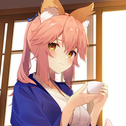 This is a pixiv picture whose title is 玉藻　浴衣.