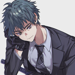 This is a pixiv picture whose title is 【FGO】斎藤一.