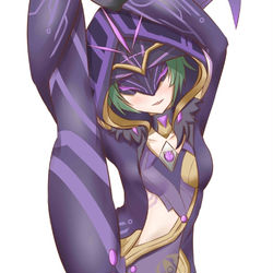 This is a pixiv picture whose title is 雷莹的一字马.