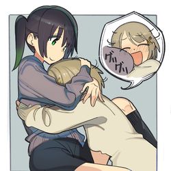 This is a pixiv picture whose title is とにかくかすみんをあまやかしてほしい.