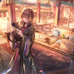 This is a pixiv picture whose title is 保护伞.