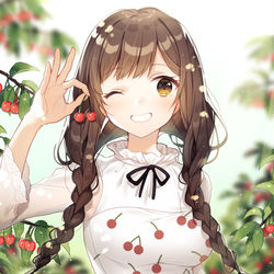 This is a pixiv picture whose title is さくらんぼ.