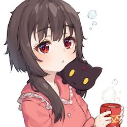 This is a pixiv picture whose title is 起き抜けめぐみん.