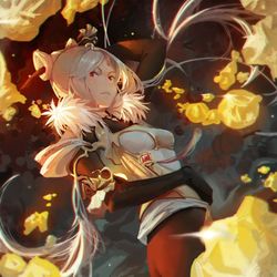 This is a pixiv picture whose title is 凝光小老婆.