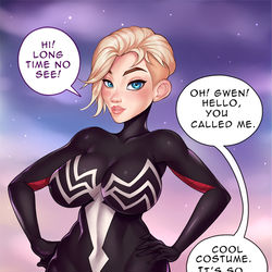 This is a pixiv picture whose title is Venom-Gwen Part1.
