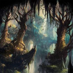This is a pixiv picture whose title is Verdant Catacombs from Magic:tG.
