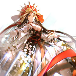 This is a pixiv picture whose title is 卑弥呼様.