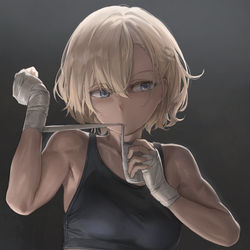 This is a pixiv picture whose title is BOXER.