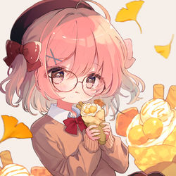 This is a pixiv picture whose title is 食欲の秋🌰.