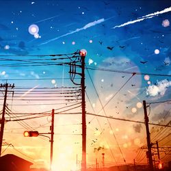 This is a pixiv picture whose title is 心を繋いでいく.