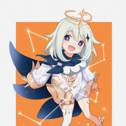 This is a pixiv picture whose title is パイモン.